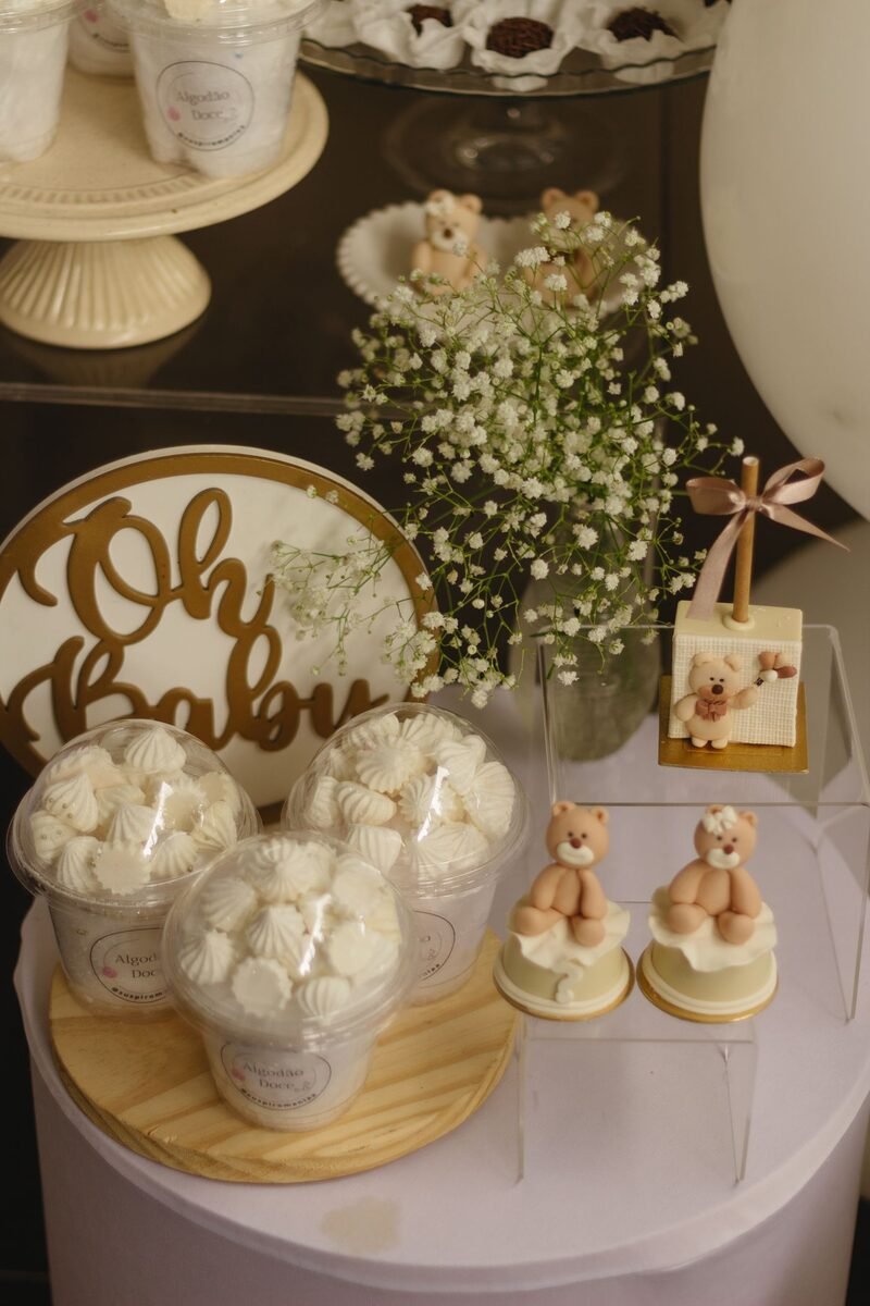 Sample baby shower photograph for the Little One template