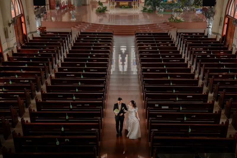 A wedding website built with the Timeless Wedding template