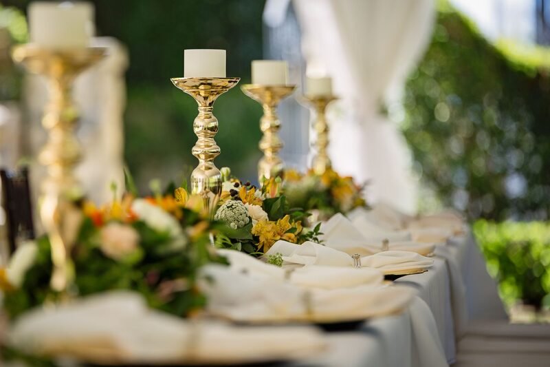 Sample wedding photograph for the Timeless Wedding template