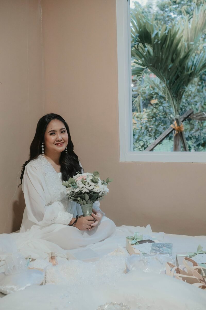 Sample wedding photograph for the Modern Romance template
